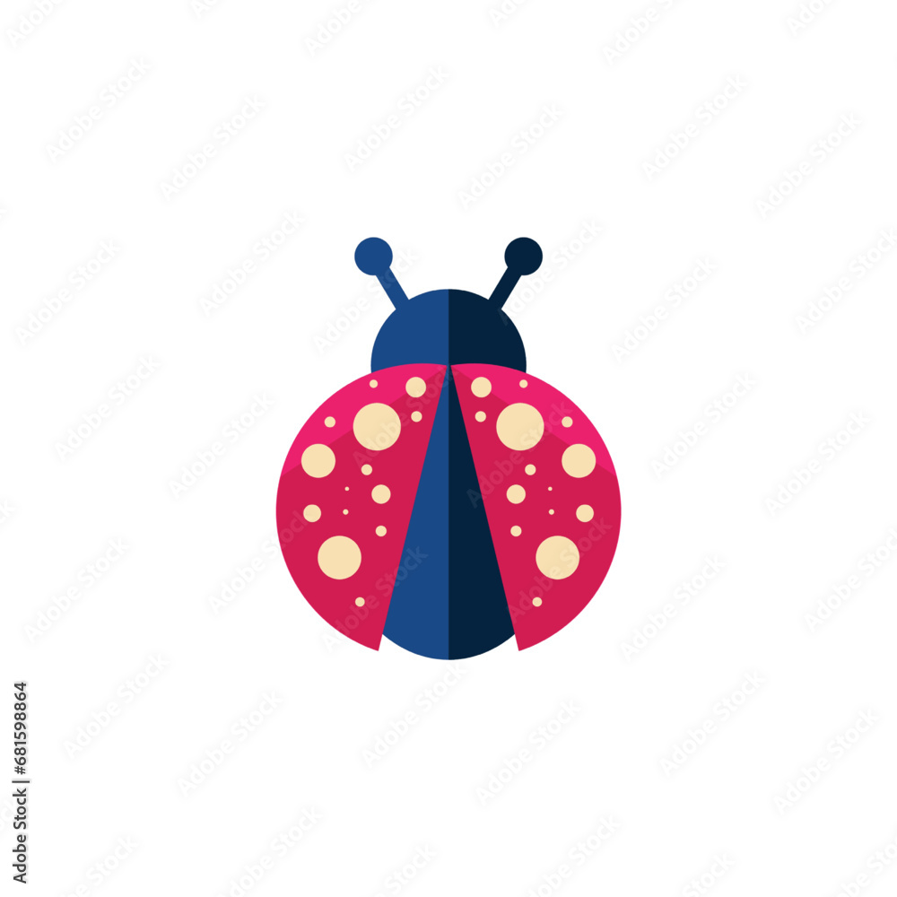 Cute ladybug cartoon. Ladybird. Vector illustration. Cute ladybug cartoon. Ladybird. Vector illustration.