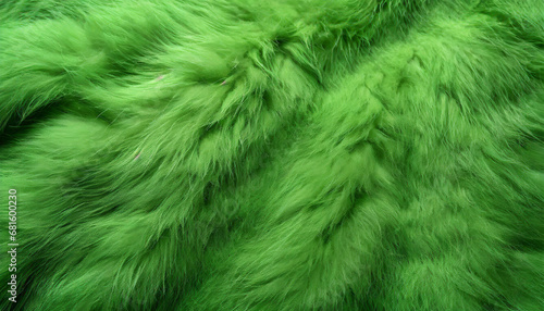 Green fur texture top view
