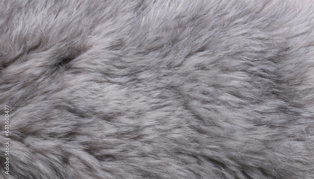 Grey fur texture top view Grey fur texture top view
