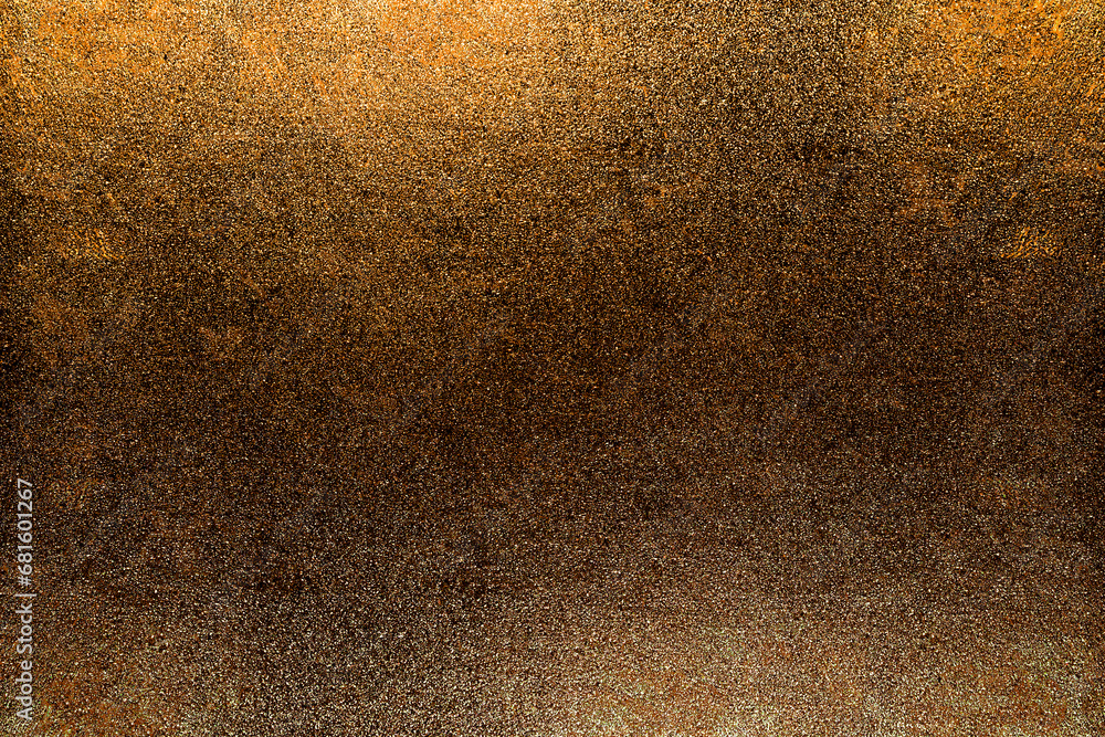 golden black glitter texture abstract banner background with space. Twinkling glow stars effect. Like outer space, night sky, universe. Rusty, rough surface, grain. golden black glitter texture abstract banner background with space. Twinkling glow stars effect. Like outer space, night sky, universe. Rusty, rough surface, grain.