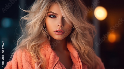 a beautiful blonde woman in trendy © EmmaStock