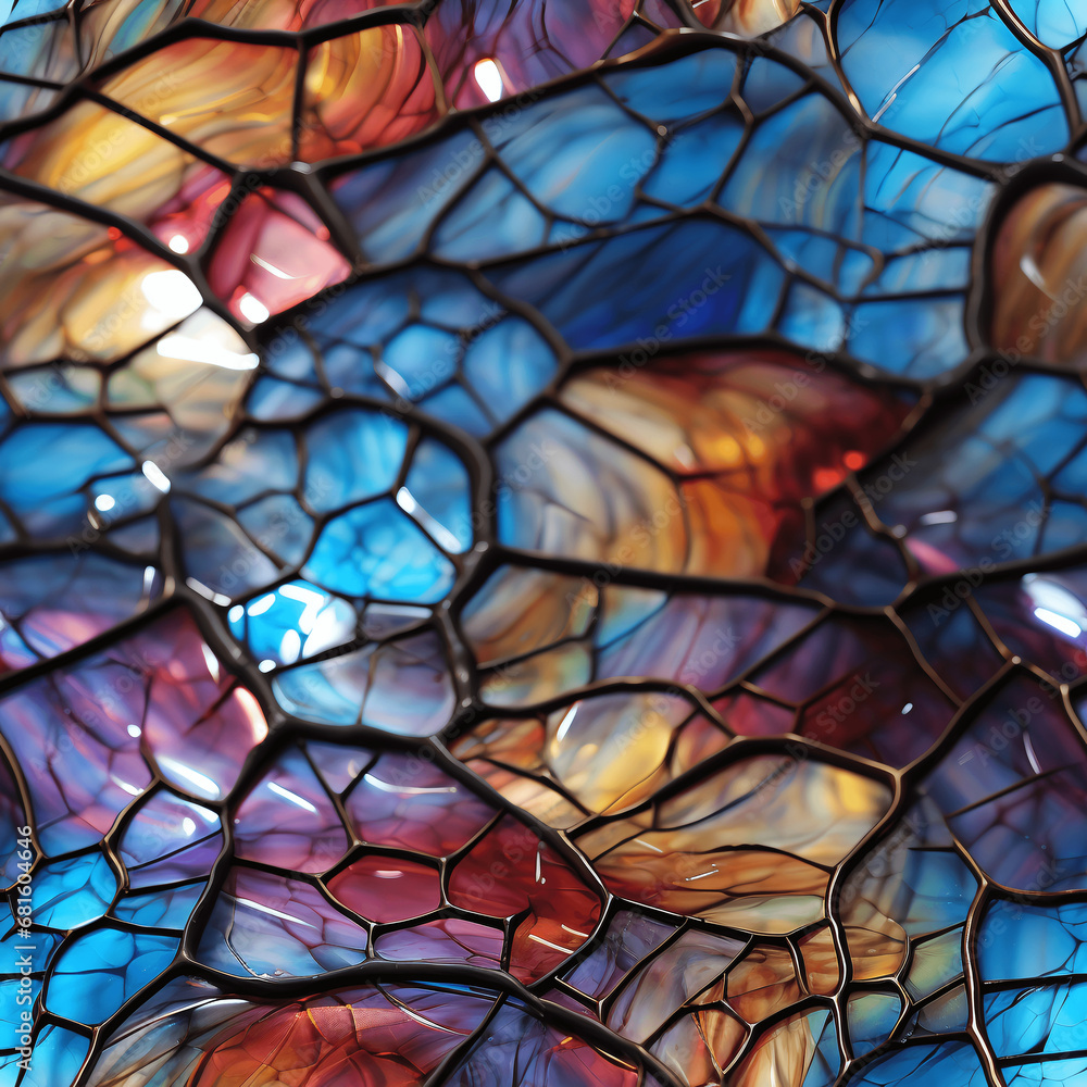 Mosaic template texture of Stained Glass (Tile) Mosaic template texture of Stained Glass (Tile)