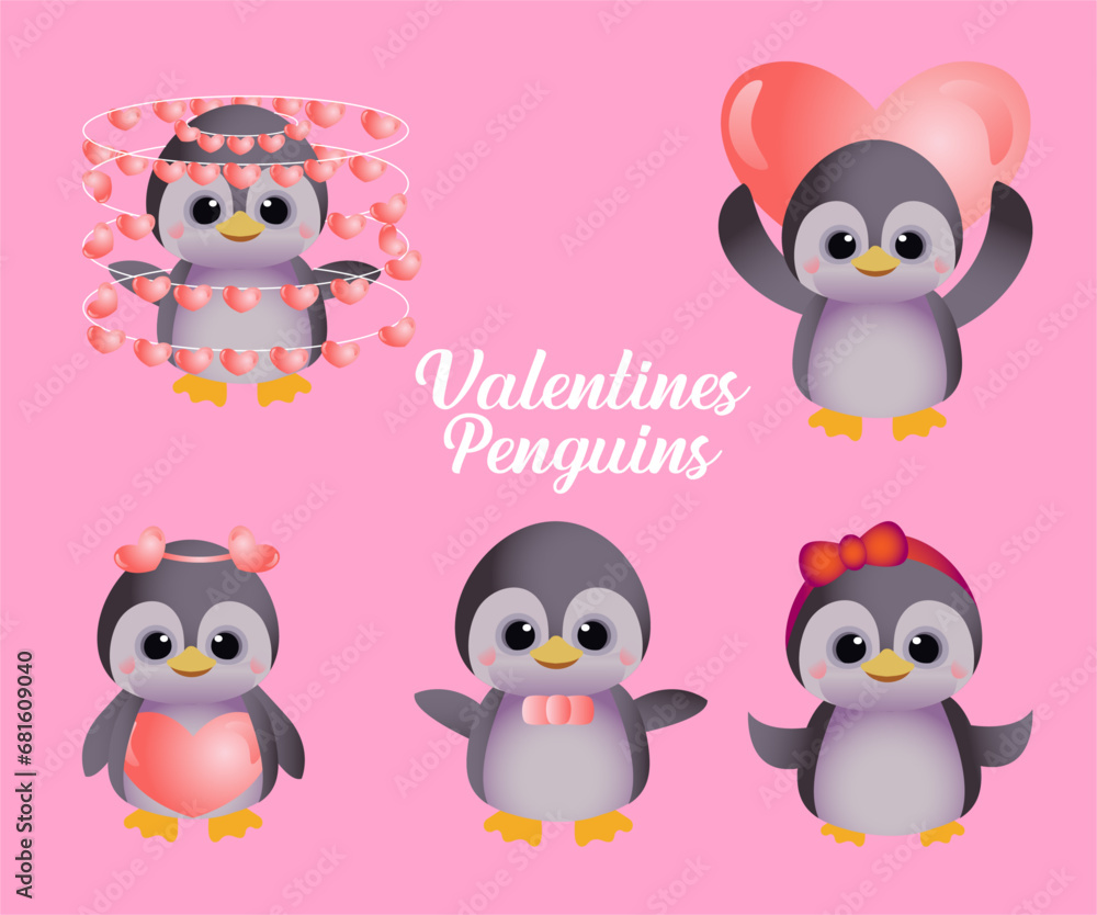 Valentines Penguins Clipart Valentines Penguins Clipart