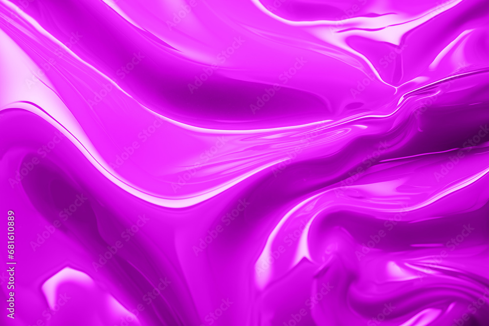 Fototapeta premium Paint Plastic Liquid Texture Background Melted Purple 3D