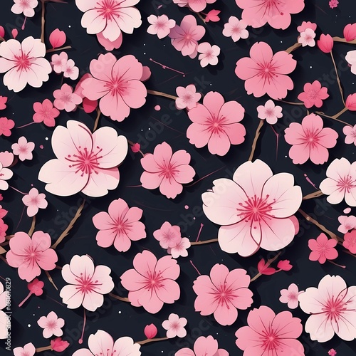 Beautiful wallpaper with Sakura 