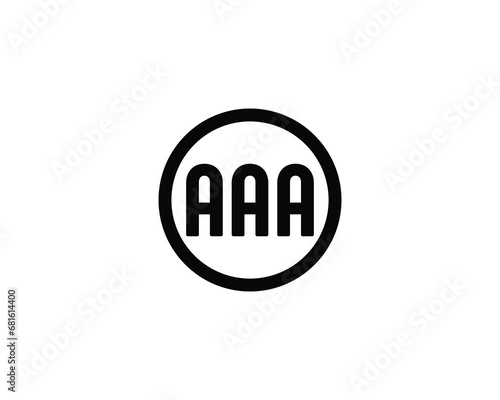 AAA logo design vector template
