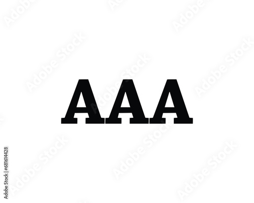 AAA logo design vector template