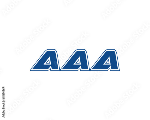 AAA logo design vector template