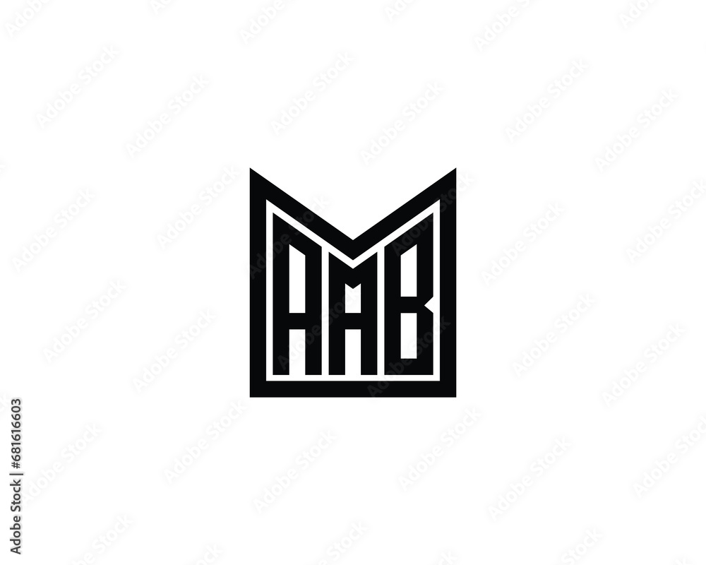 AAB logo design vector template AAB logo design vector template