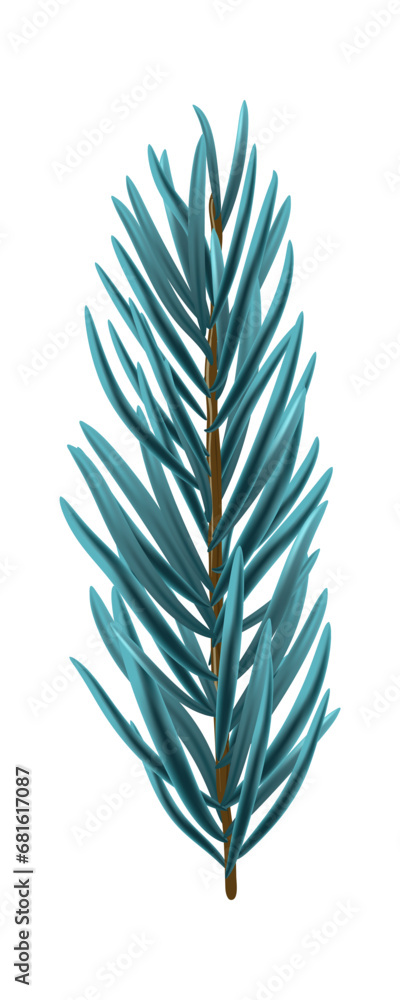 Blue Christmas Fir Branch Blue Christmas Fir Branch