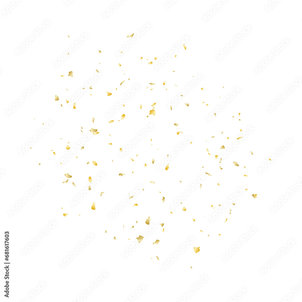 Obraz premium Festive Golden Confetti Background