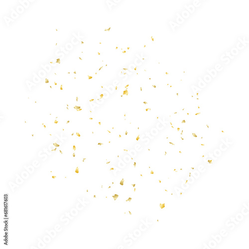 Festive Golden Confetti Background