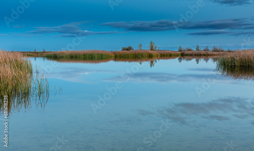 New Lagoon of Zotes del Páramo, León, Spain. photo