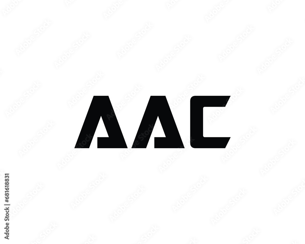 AAC logo design vector template AAC logo design vector template