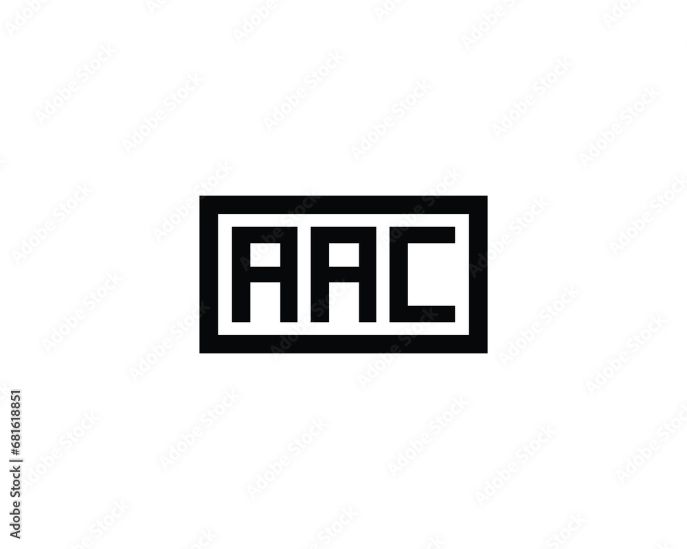 AAC logo design vector template AAC logo design vector template