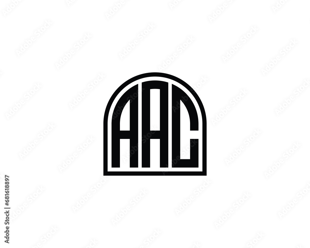 AAC logo design vector template AAC logo design vector template