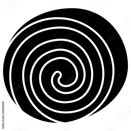 swiss roll cake icon