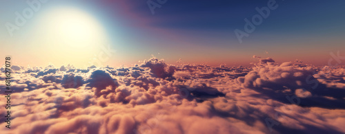 above clouds fly sunset sun ray © aleksandar nakovski