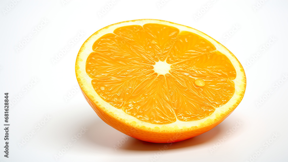 Fototapeta premium Orange slices separated on a white background