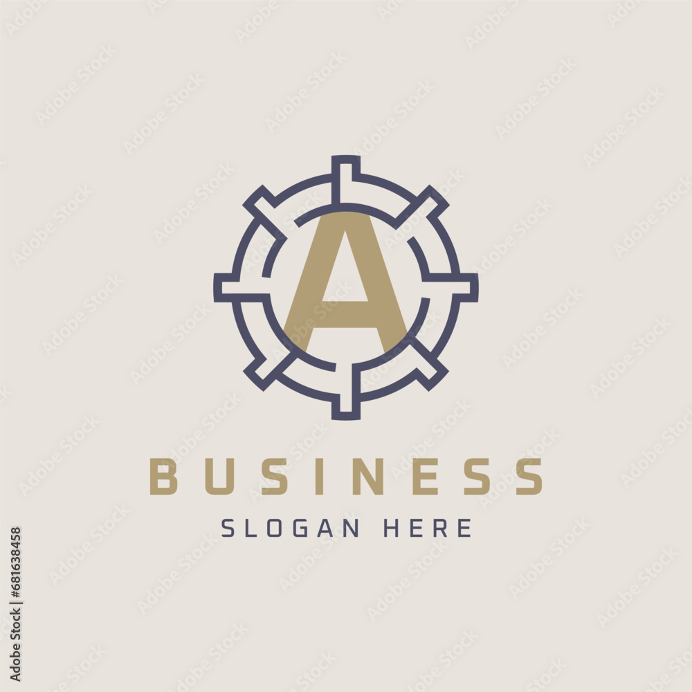 Modern and Luxury Letter A Logo Design. Minimal, Universal A Icon