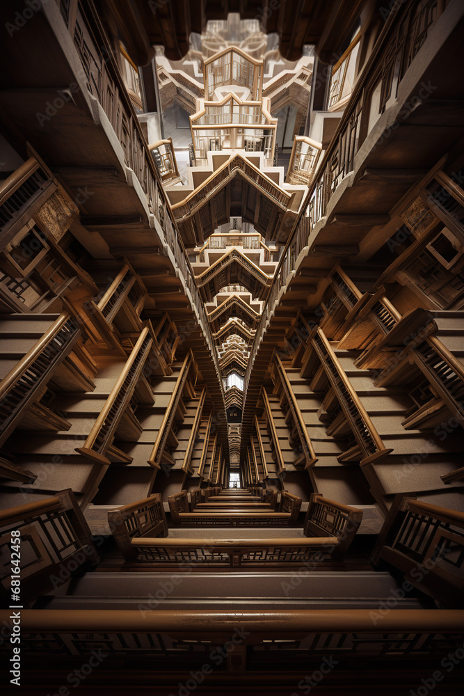 architecture by ai, endless staircase, symmetric composition, photorealistic, portrait // ai-generated architecture by ai, endless staircase, symmetric composition, photorealistic, portrait // ai-generated
