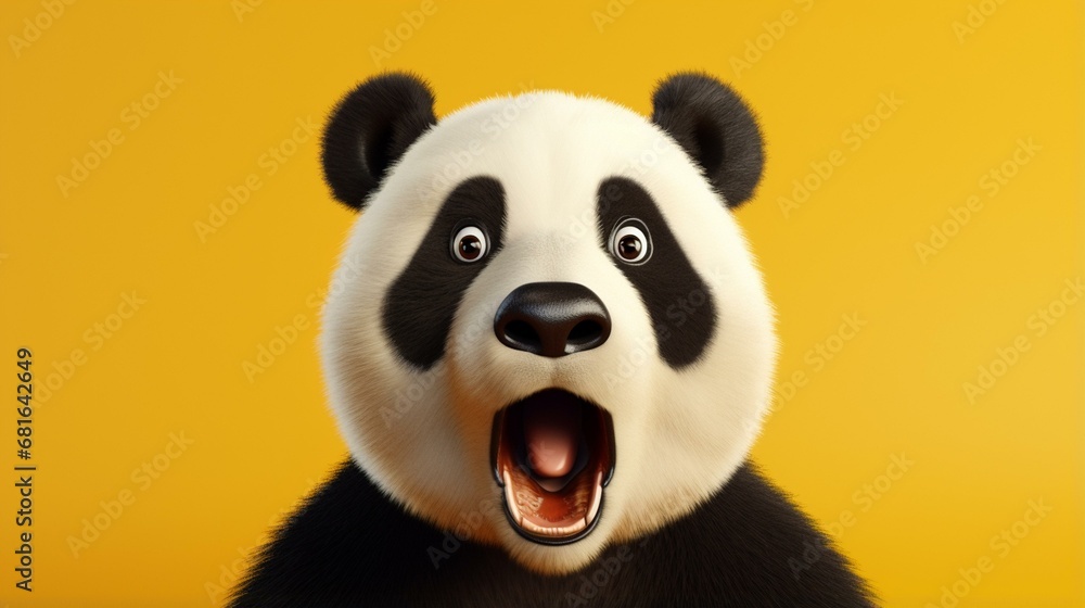 panda bear with bamboo panda bear with bamboo