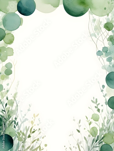 . Abstract Jade color Foliage background. Invitation and celebration card.