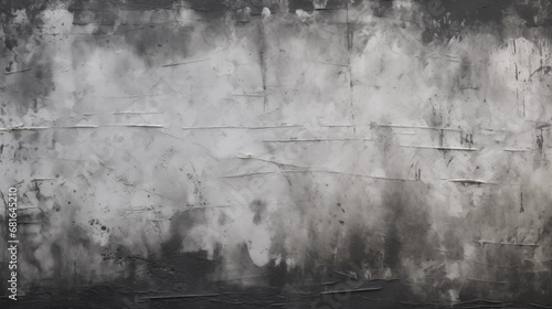 Gray Cement Texture Background, Black Wall with scratches and whitewash, generative ai