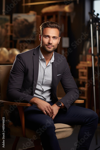 Photograph for a CV - a young man in an elegant suite © Tvrtko