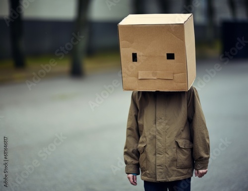 The Boxhead: A Quirky and Creative Fashion Statement photo