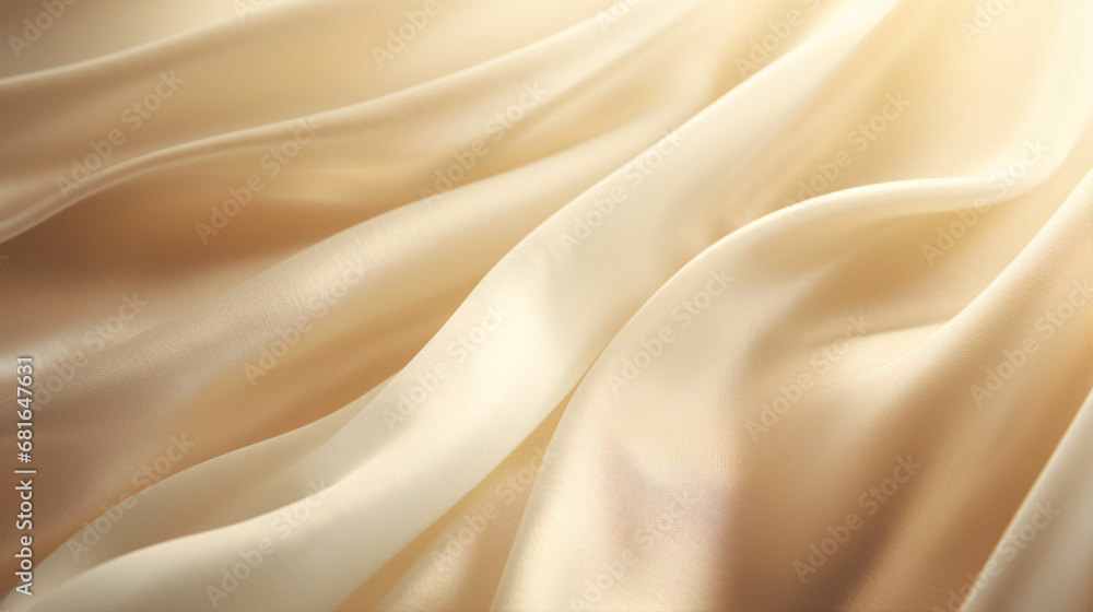 Obraz premium A wide-angle shot of an immaculate cloth drape.