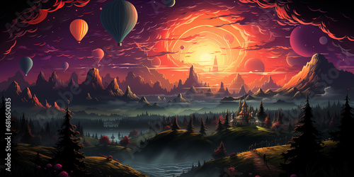 apocalypse burning sun sunset