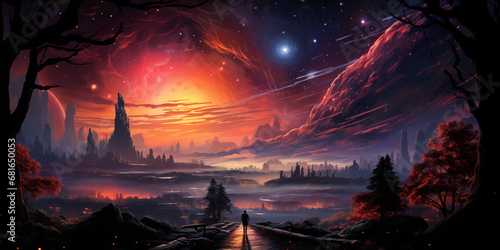 apocalypse burning sun sunset