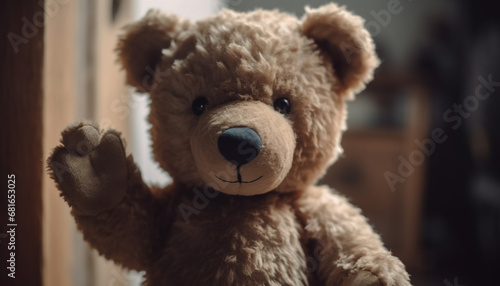Cute teddy bear brings joy to child old fashioned celebration generated by AI © Jeronimo Ramos
