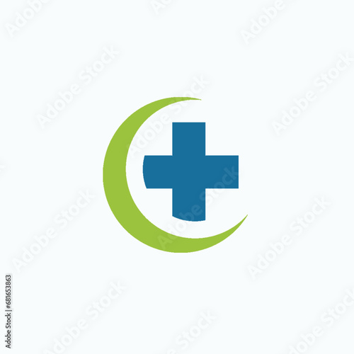 Medical Logo and healthcare vector template. The logo is very simple and clean.