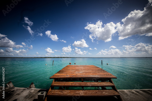 Bacalar: 7 colours laguna
