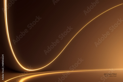 Minimal Abstarct Dynamic textured background design in 3D style with orange color. Vector illustration.