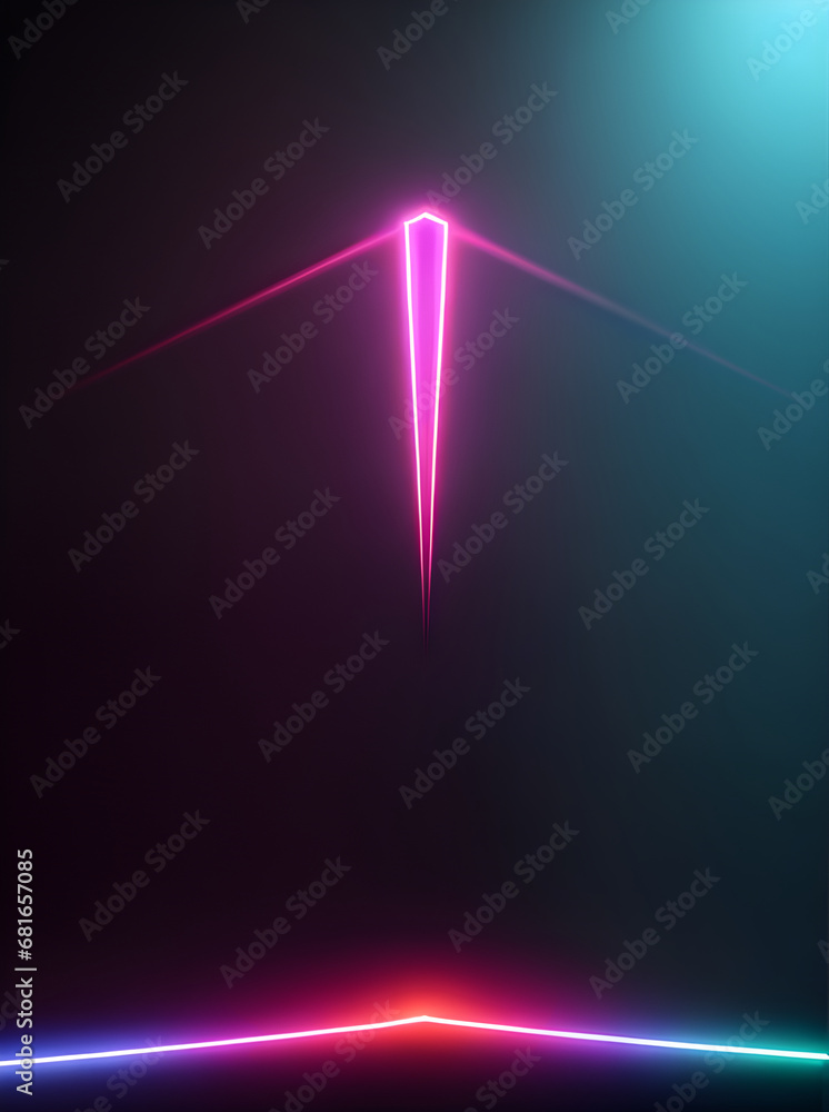 Steel background 3D shadows neon palette sharp Steel background 3D shadows neon palette sharp