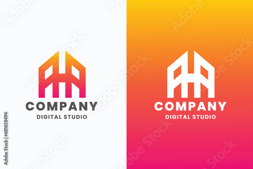 AA Design Letter A and A Pro Logo
