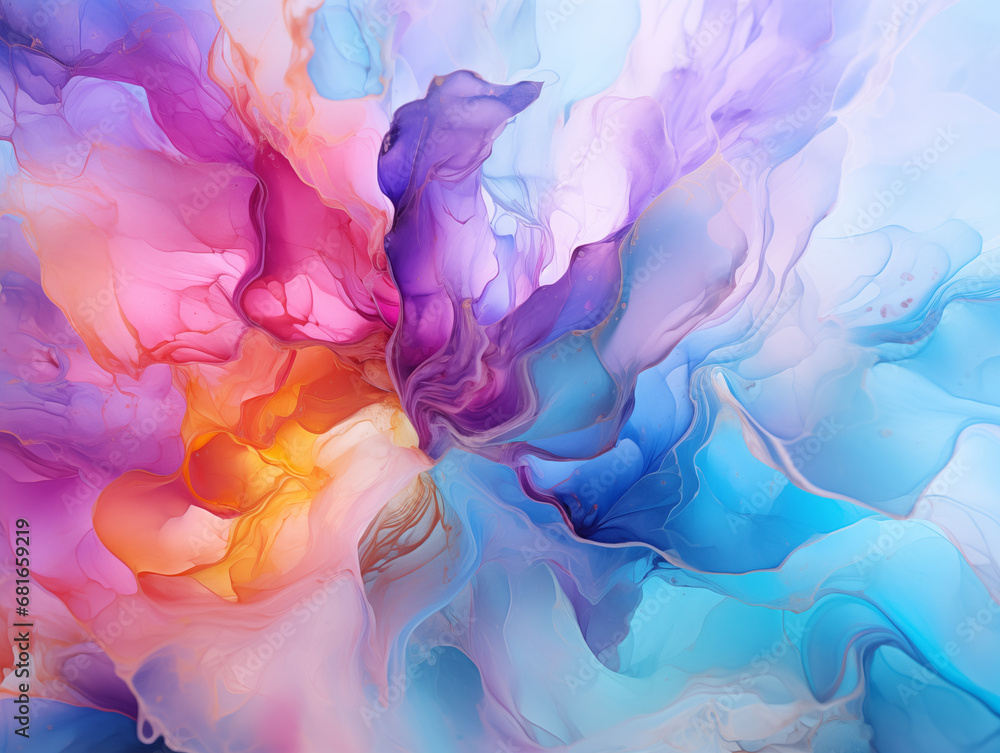 Abstract luxury alcohol ink background. Marble art with oil painting, graphic design for print and business. Liquid ink technique texture for backdrop design. Pink, purple, blue, orange Abstract luxury alcohol ink background. Marble art with oil painting, graphic design for print and business. Liquid ink technique texture for backdrop design. Pink, purple, blue, orange