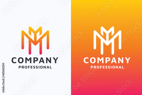 Maximize Letter M and M Pro Logo
