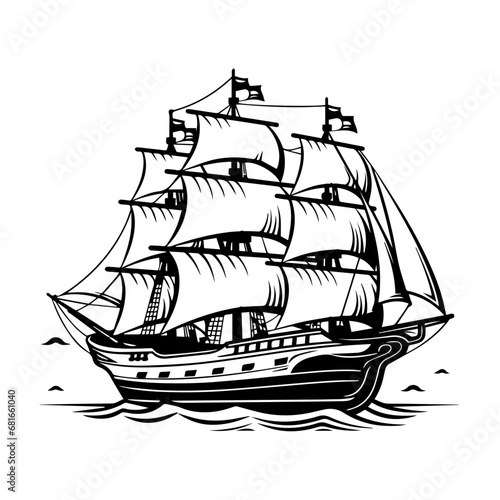 Papier peint Brig Ship