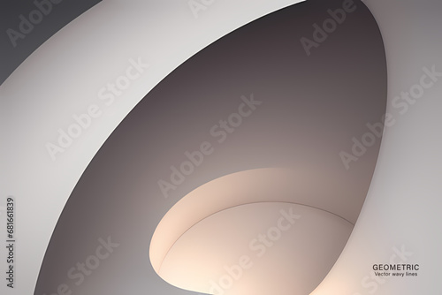 Minimal Abstarct Dynamic textured background design in 3D style with gray color. Vector illustration.