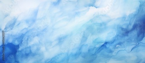 Abstract blue watercolor texture background. AI generated image