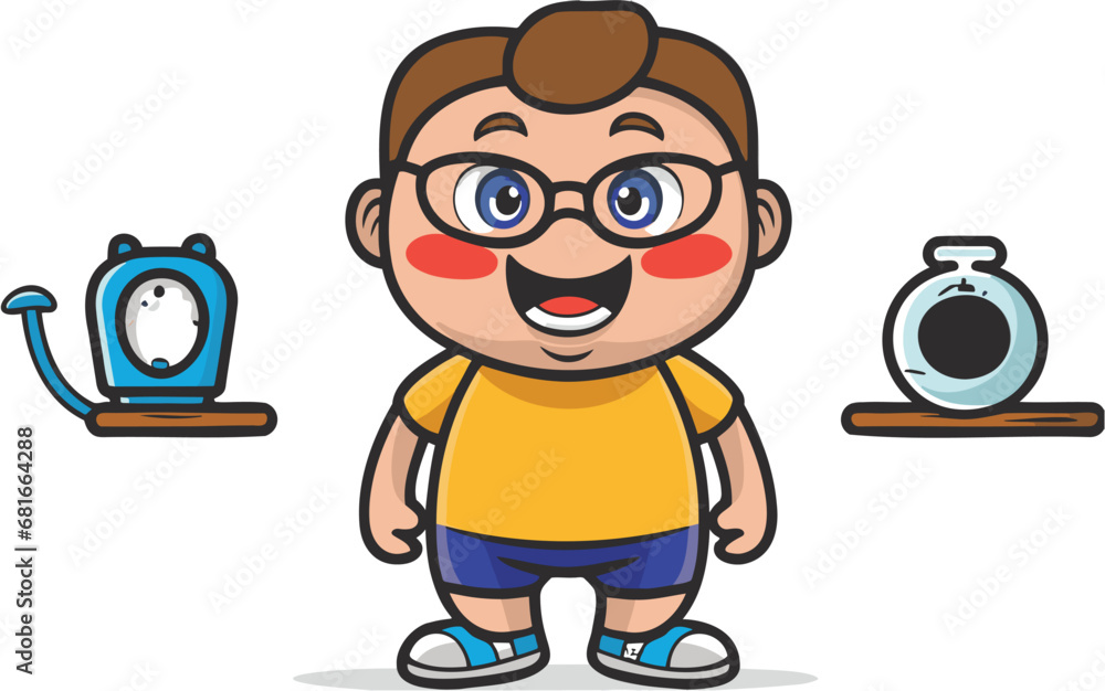 character of a person with a smile vector illustration character of a person with a smile vector illustration