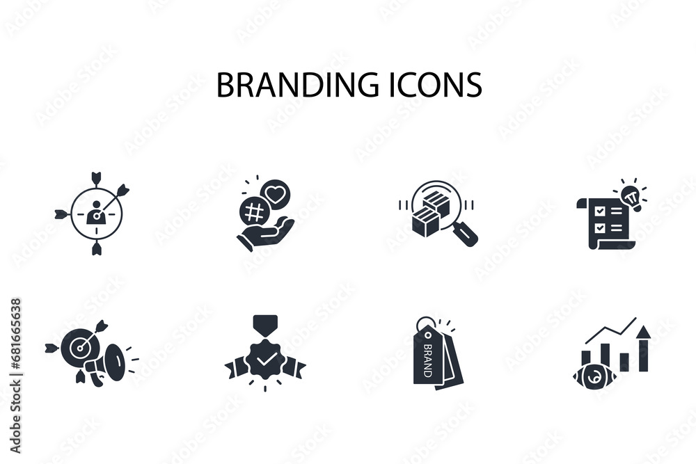 Branding icon set.vector.Editable stroke.linear style sign for use web design,logo.Symbol illustration. Branding icon set.vector.Editable stroke.linear style sign for use web design,logo.Symbol illustration.