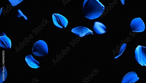 美しい青いバラの花びら photo