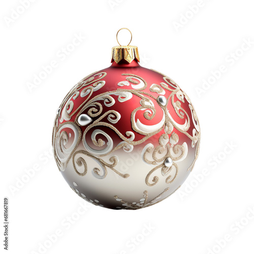 christmas ball isolated on a transparent background