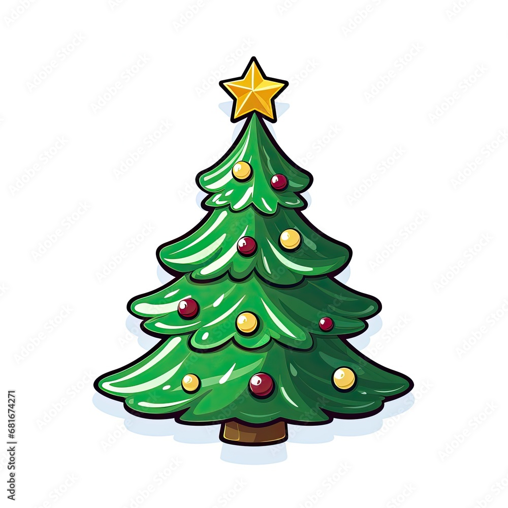 christmas tree isolated