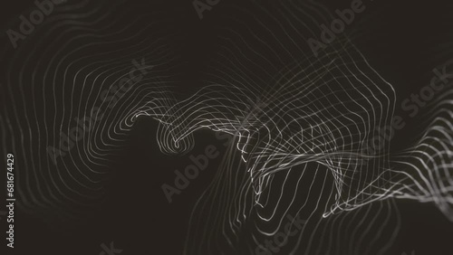 Abstract Spiral Web Background/ 4k animation of an abstract background with spiralling web structure in slow motion mode with depth of field photo